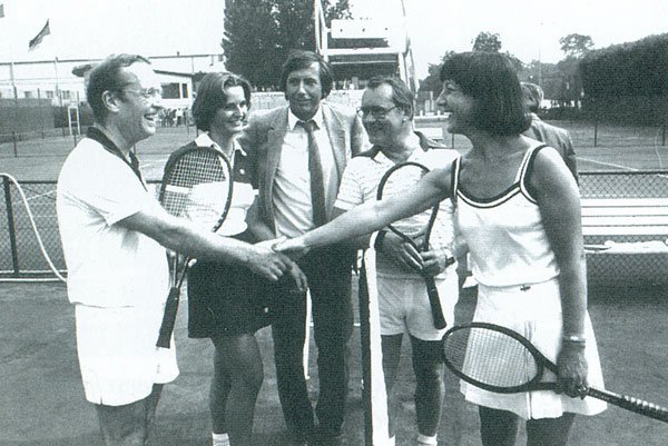 1980 – „Einweihungstennis" zum Ende des Bauabschnittes