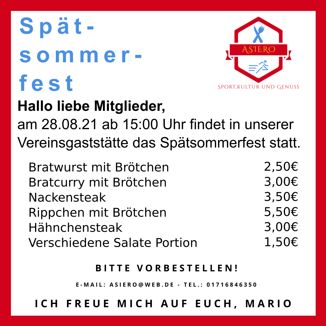 PSH Sommerfest am 28. August 2021