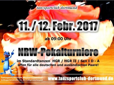 Gelb-weisse Tänzer aktiv im Februar: Zu Besuch beim NRW-Pokalturnier in Dortmund