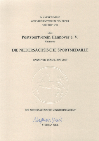 Nds. Sportmedaille 2019